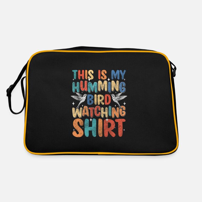 hummingbirds animals spring Retro Bag
