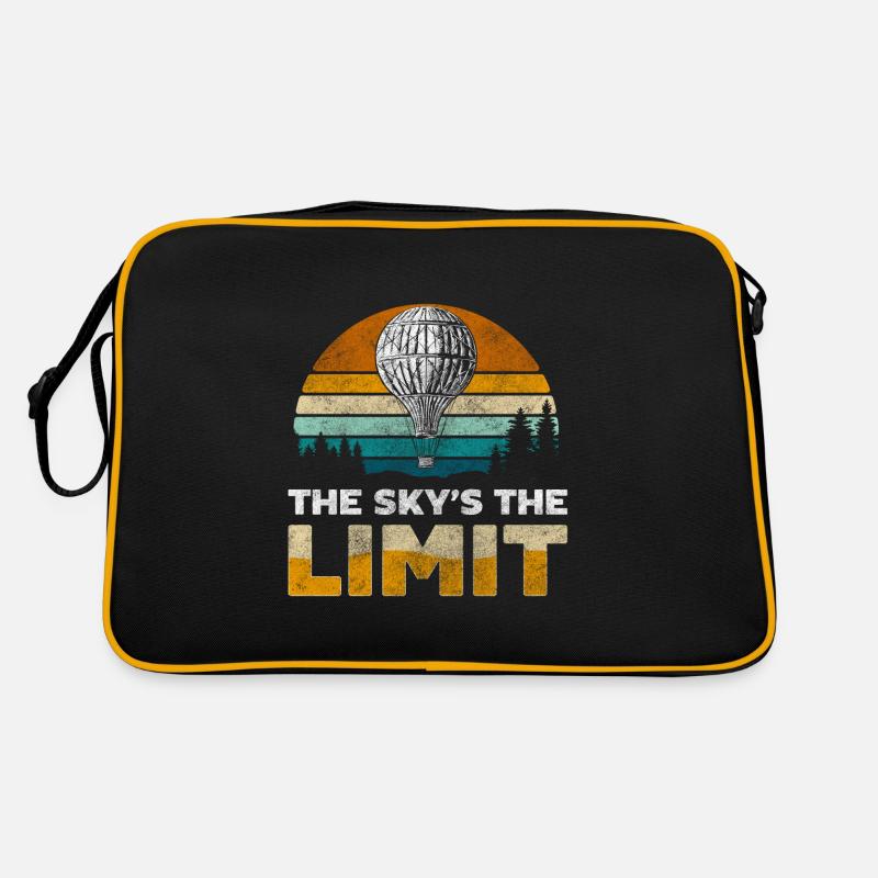 Balloonist Flame Clouds Hobby Retro Bag