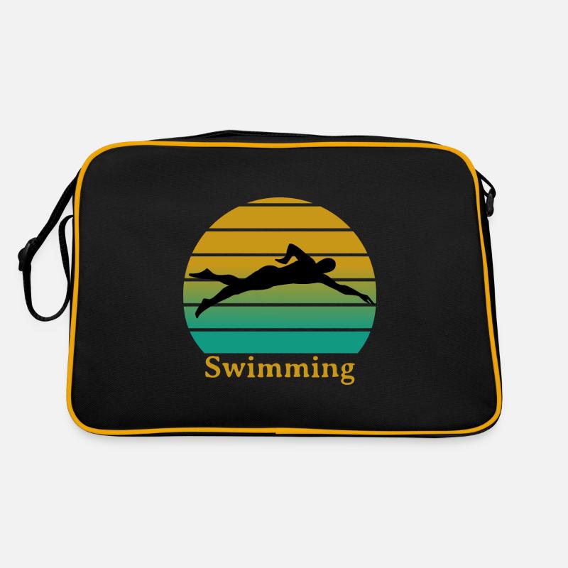 Natation - Sac Retro - noir/or