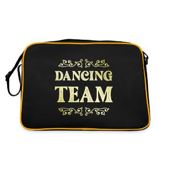 Dancing Team - Retro Tasche - Schwarz/Gold - Hinten