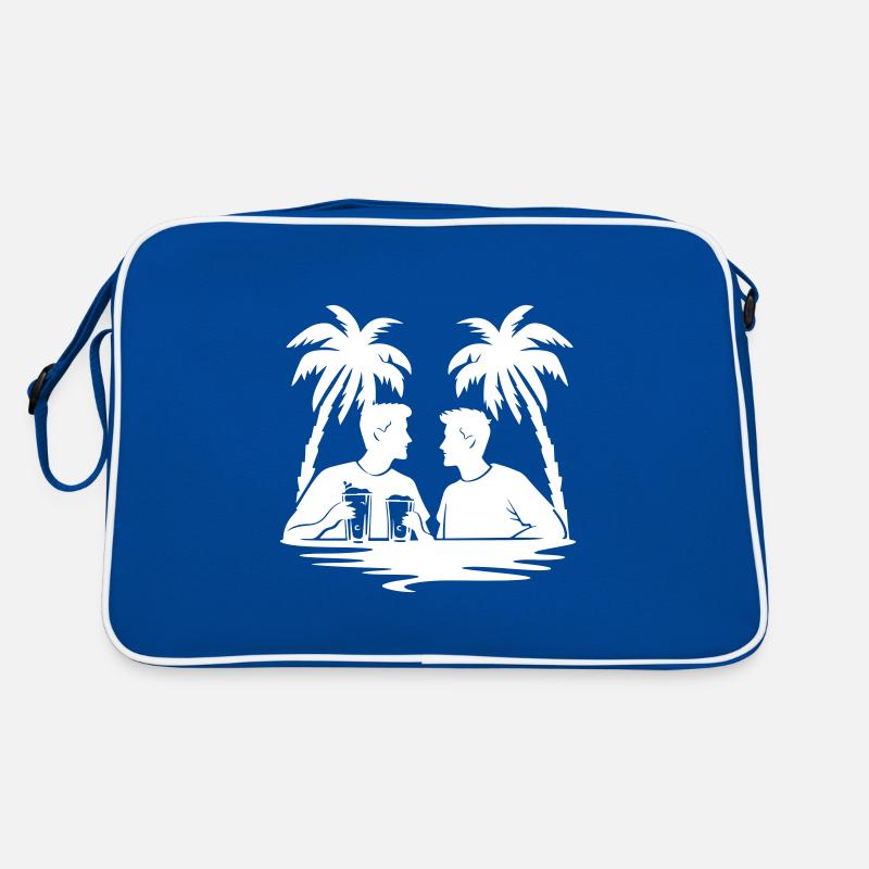 Palm Tree Holiday Crew Drinks Retro Bag