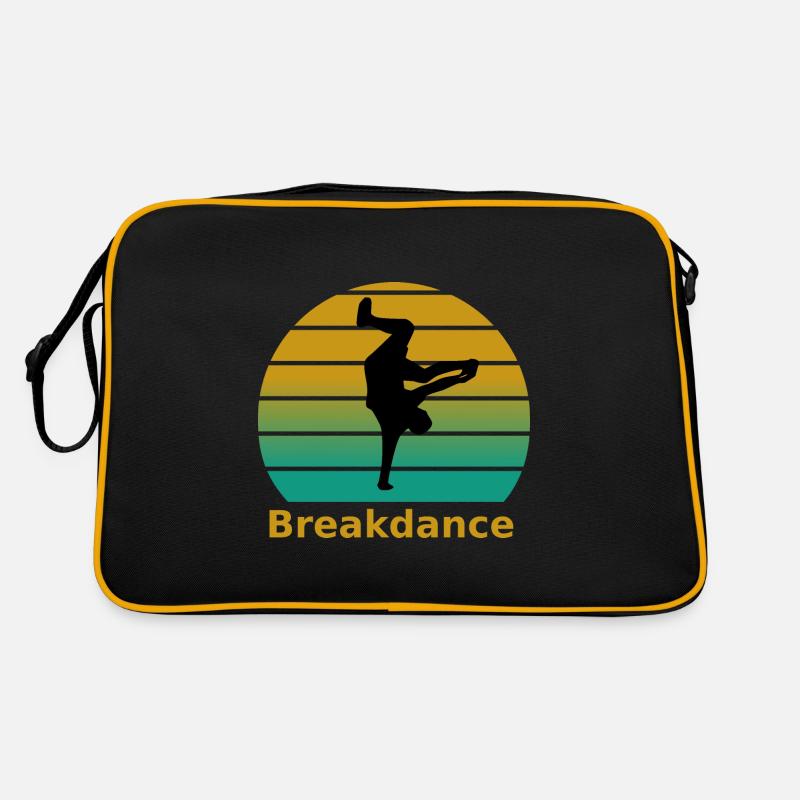 Breakdance - Retro Tasche - Schwarz/Gold