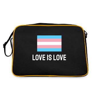 L’amour trans est l’amour - Sac Retro - noir/or - Dos