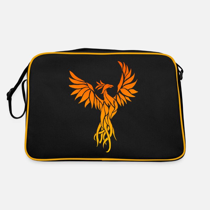 phoenix_2 - Retro Bag - black/gold