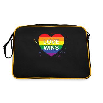 Love Wins - Sac Retro - noir/or - Dos