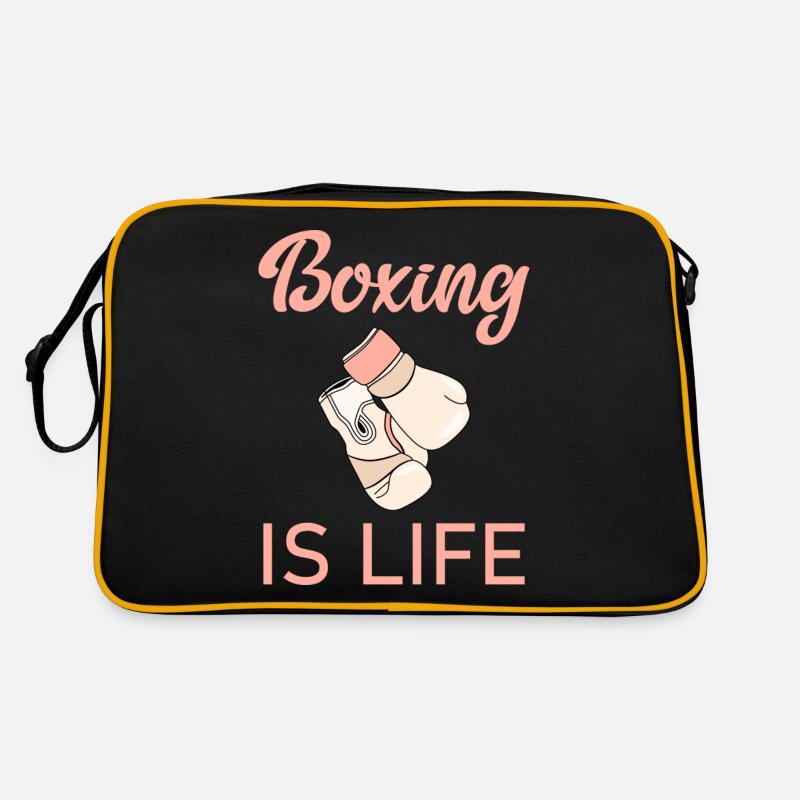 boxing is life Retro Tasche