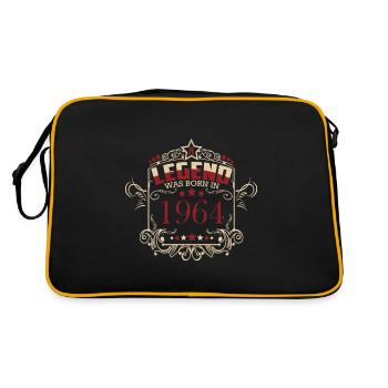 Eine Legende wurde 1964 geboren - Vintage Stil zum - Retro Tasche - Schwarz/Gold - Hinten