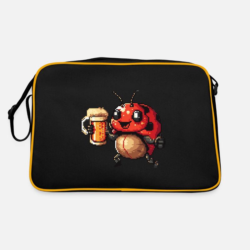 Bière Ladybug Pixel Sac Retro