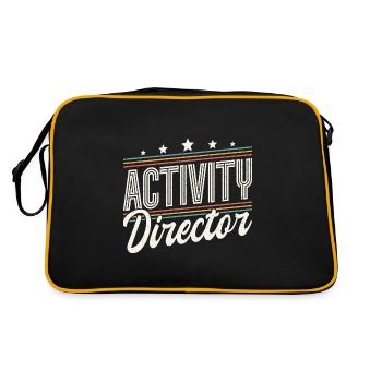 Activity Director Appreciation - Retro Tasche - Schwarz/Gold - Hinten