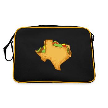 Breakfast Tacos Card Design for Texas - Retro Bag - black/gold - Back