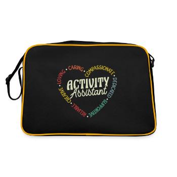 Awesome Activity Assistant - Retro Tasche - Schwarz/Gold - Hinten