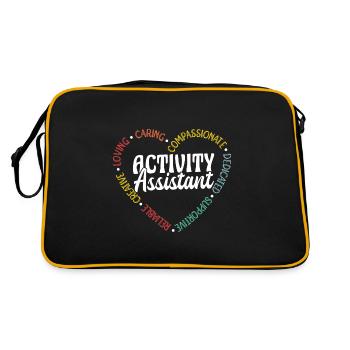 Activity Assistant Apprciaton - Retro Tasche - Schwarz/Gold - Hinten