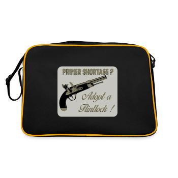 Penurie d'amorces ? - Sac Retro - noir/or - Dos