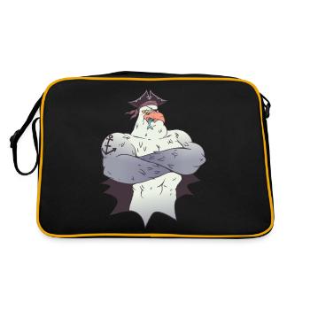 Mouette pirate - Sac Retro - noir/or - Dos
