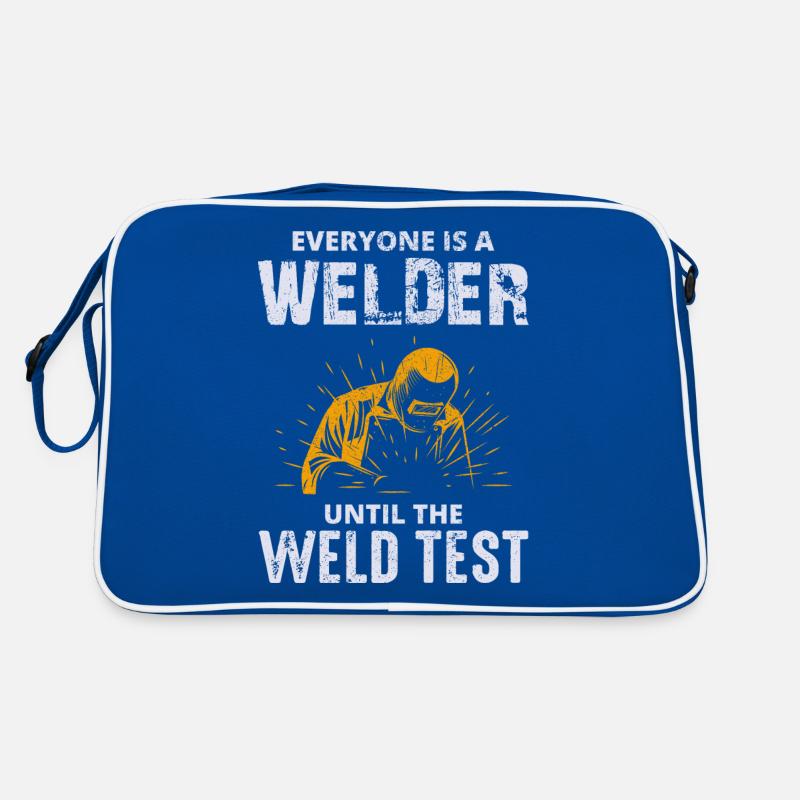 Schweißschweißer Metallbau Eisenarbeiter Retro Tasche