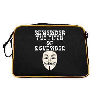 Remember the fifth of November - Retro Bag - black/gold - Back