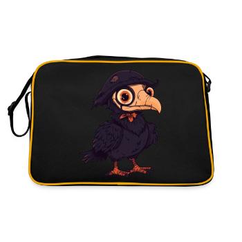 Harpy Bird Halloween Zombie - Retro Bag - black/gold - Back