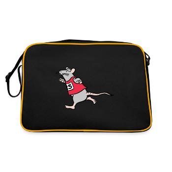 Run Colin, Run! - Retro Bag - black/gold - Back
