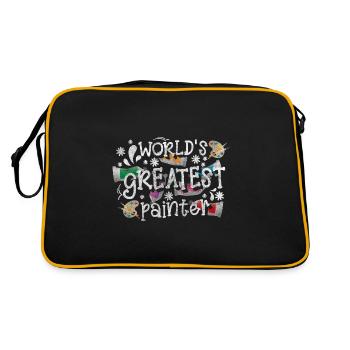 Artiste Peinture Pinceau Artisanat - Sac Retro - noir/or - Dos