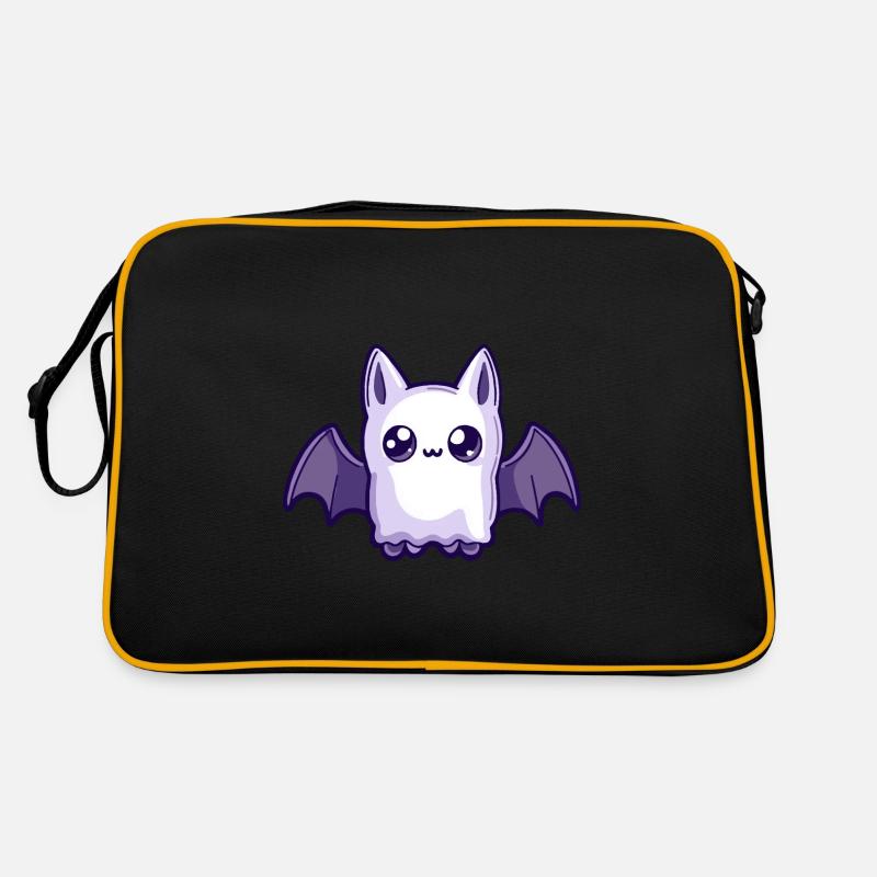 Fledermaus Halloween Comic Geist Retro Tasche