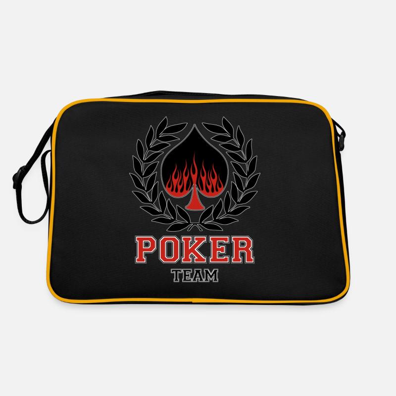 poker - Sac Retro - noir/or