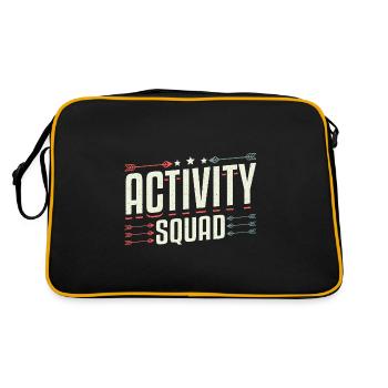 Activity Assistant Squad Team - Retro Tasche - Schwarz/Gold - Hinten
