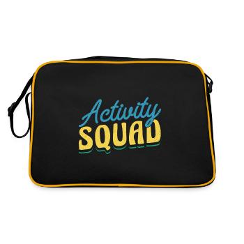 Activity Assistant Squad Team - Retro Tasche - Schwarz/Gold - Hinten