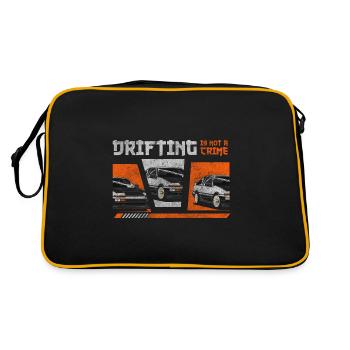 Driften Quer Turbo Racing - Retro Tasche - Schwarz/Gold - Hinten