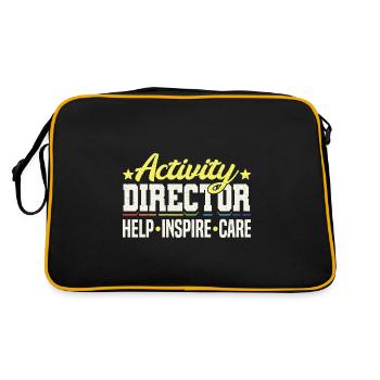 Awesome Activity Director - Retro Tasche - Schwarz/Gold - Hinten