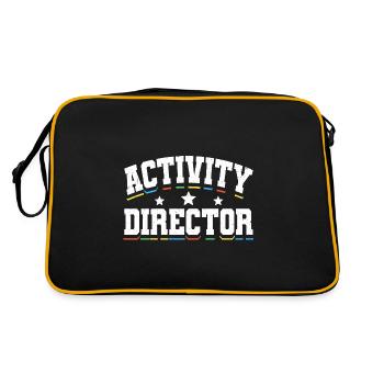 Activity Director Appreciation - Retro Tasche - Schwarz/Gold - Hinten