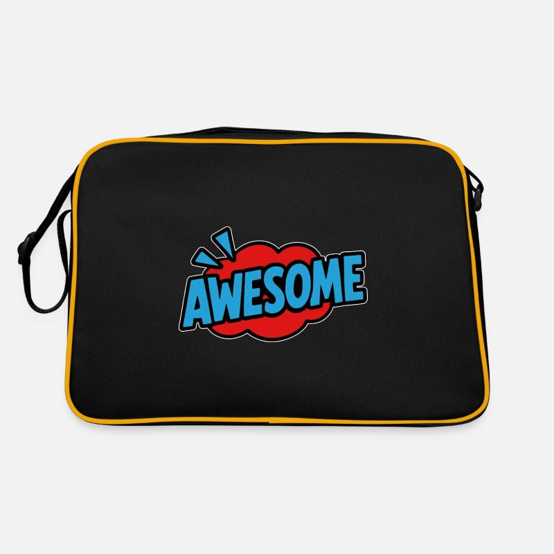 Bande dessinée de lettrage rétro géniale Sac Retro