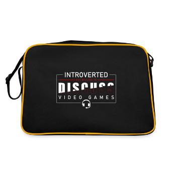 PC Nerd Gamer Graphics - Retro Bag - black/gold - Back