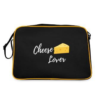Cheese Lover Shirt Käse Cheese Shirt Käse T-Shirt - Retro Bag - black/gold - Back