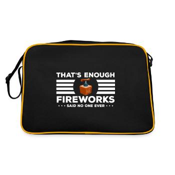 Pyro Football Fireworks - Retro Bag - black/gold - Back