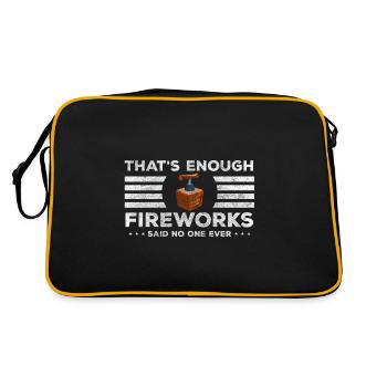 Pyrotechnics Rocket New Year's Eve - Retro Bag - black/gold - Back