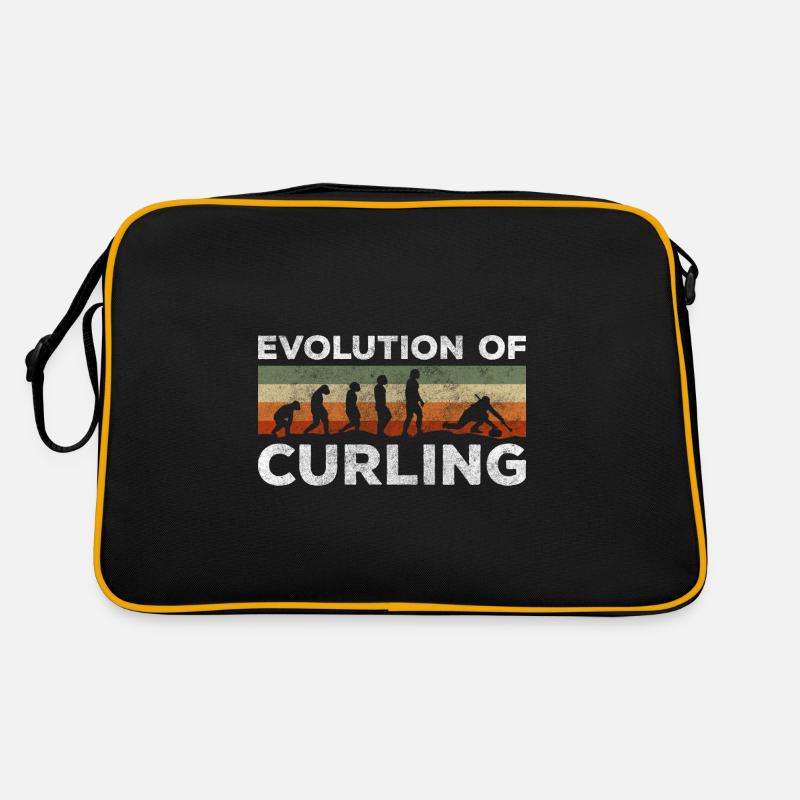 Gagnant de l'équipe de curling, bâtons sportifs Sac Retro