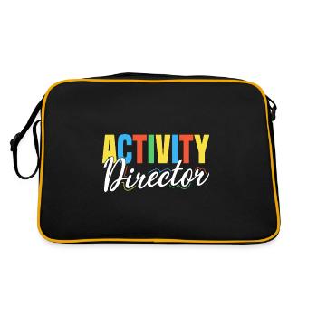 Activity Director Appreciation - Retro Tasche - Schwarz/Gold - Hinten