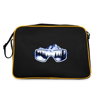 Ski goggles mountains - Retro Bag - black/gold - Back
