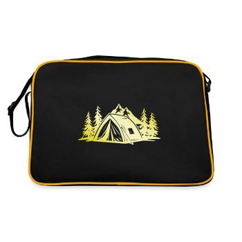 Tente de camping Gold - Sac Retro - noir/or - Dos