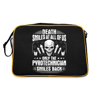 Pyrotechnician Fireworks Pyrotechnics Pyrotechnician - Retro Bag - black/gold - Back