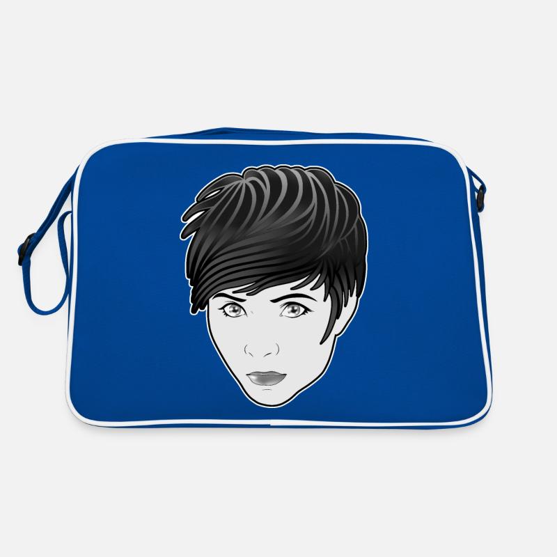 Gothic Woman im Comicstil Retro Tasche