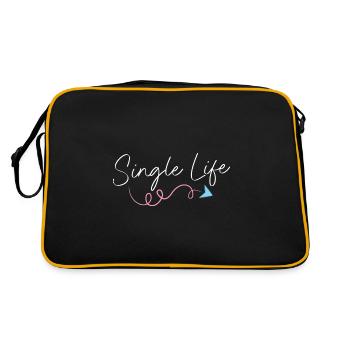 Solo Junggeselle - Retro Tasche - Schwarz/Gold - Hinten