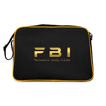 FBI - Fantastic Body Inside | GOLDEN - Retro Bag - black/gold - Back