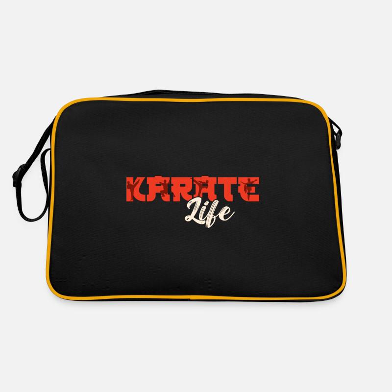 Karate Black Belt Gi Uniform Retro Tasche