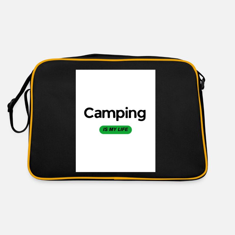 "Camping is my Life" Retro Tasche