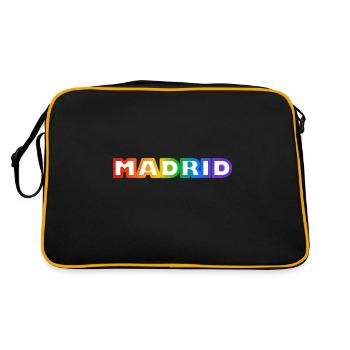 Madrid Rainbow LGBTQ Pride - Sac Retro - noir/or - Dos
