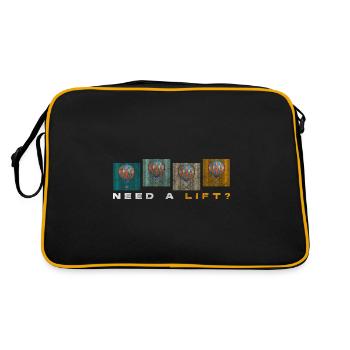 Oballons Sky Fun Air - Sac Retro - noir/or - Dos
