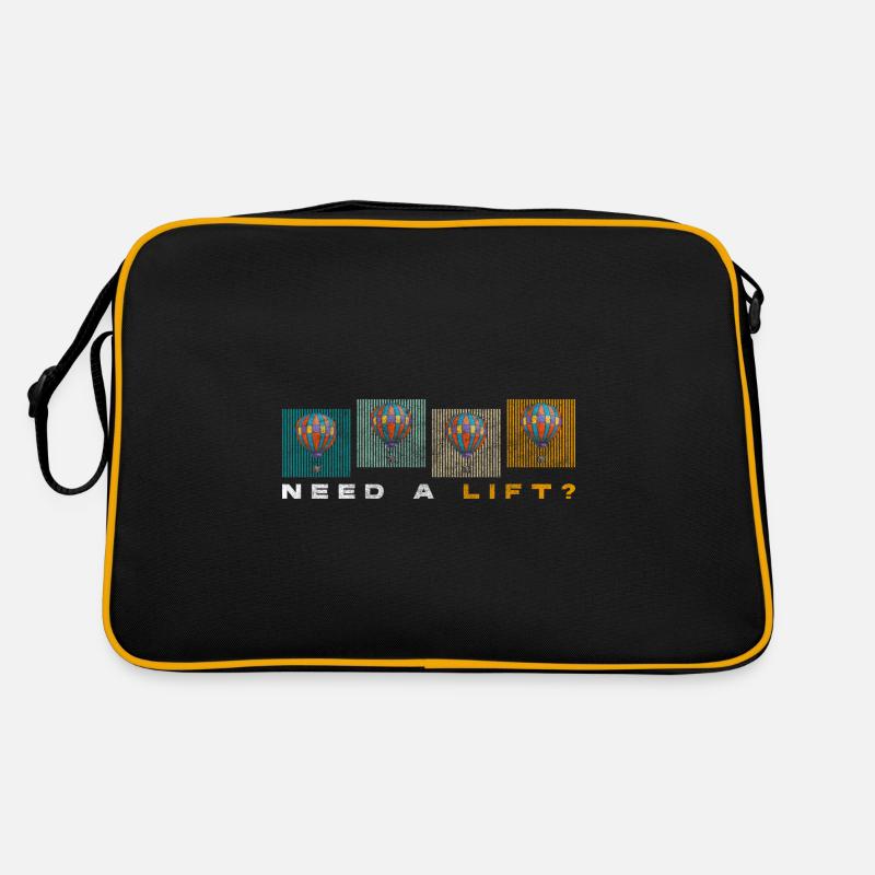 Ballonfahrer Himmel Spaß Luft Retro Tasche