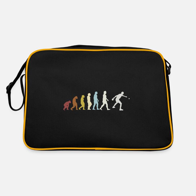 Tennis de table Joueur de tennis de table Evolution Cadeau - Sac Retro - noir/or