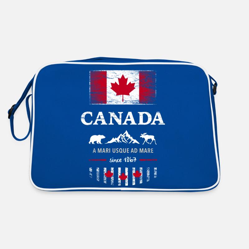 Canada Canada Amérique drapeau feuille d’érable drapeau ours Sac Retro